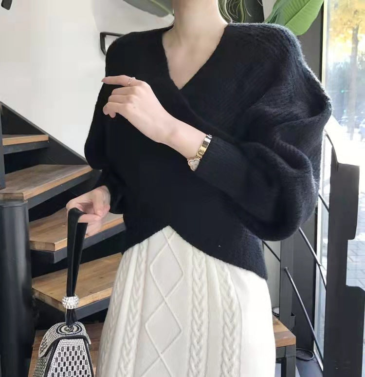 Azel | Pull en tricot croisé chic