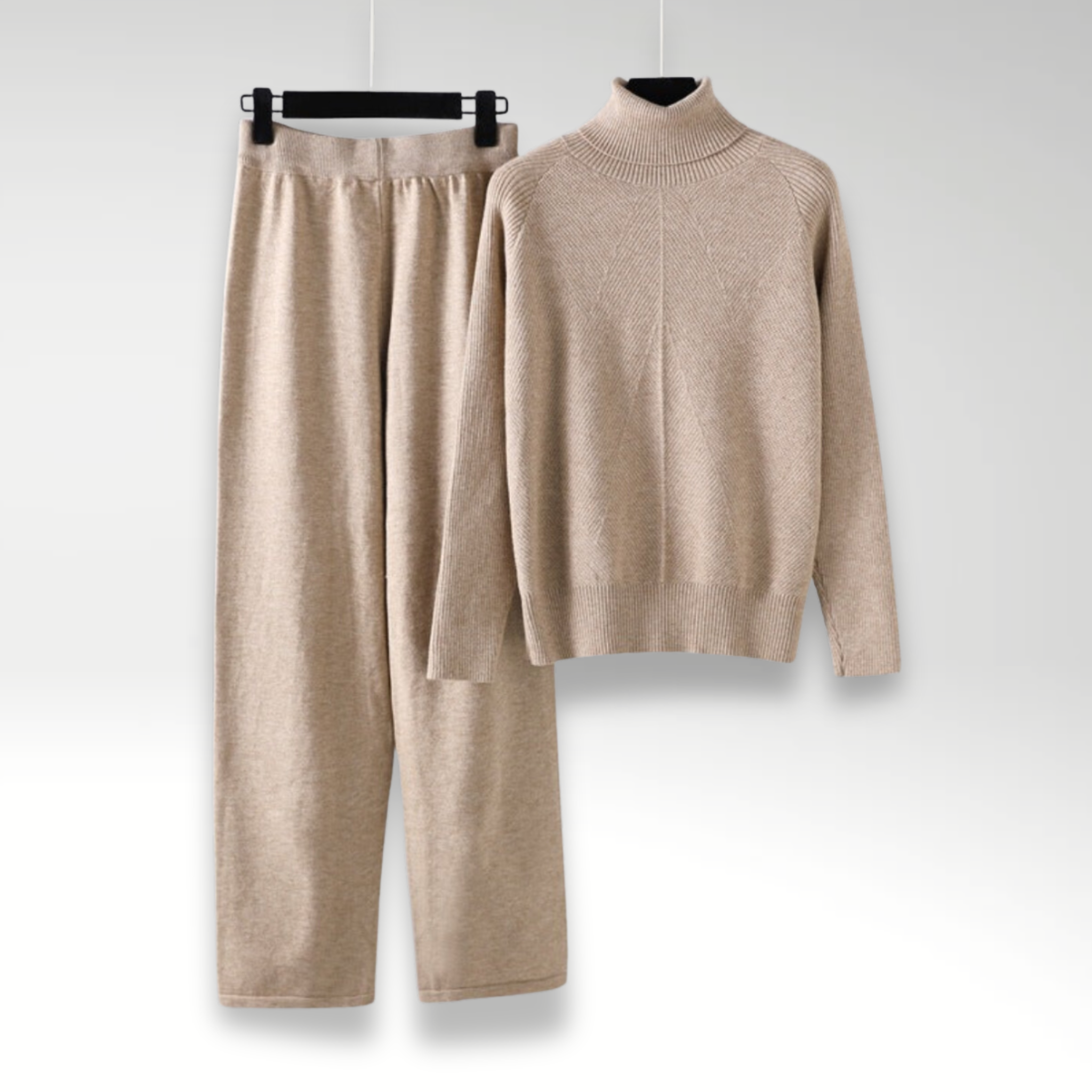 Azel | Conjunto de dos piezas Lounge de punto trenzado