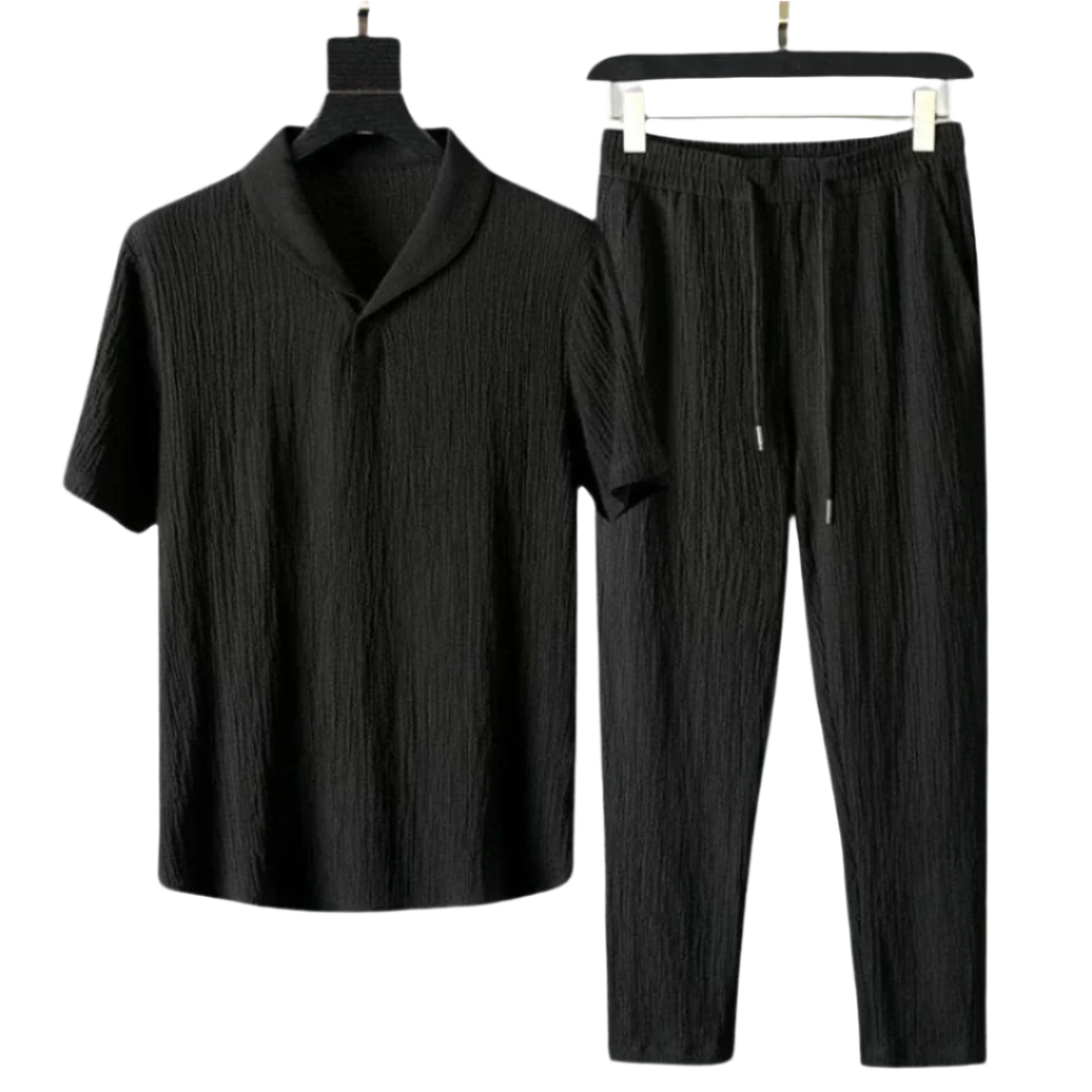 Azel | Polo y pantalón de algodón