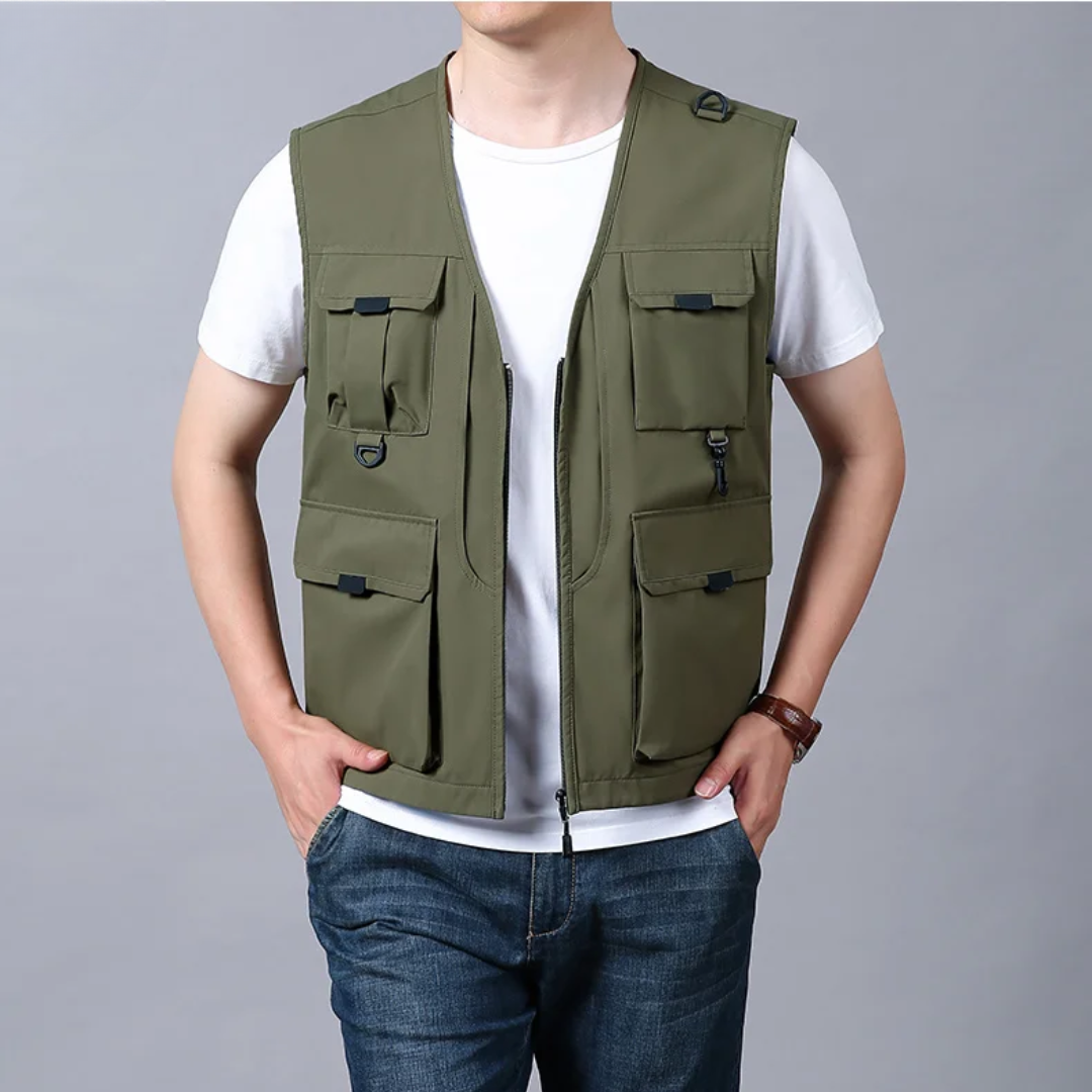 Azel | Chaleco cargo elegante y casual
