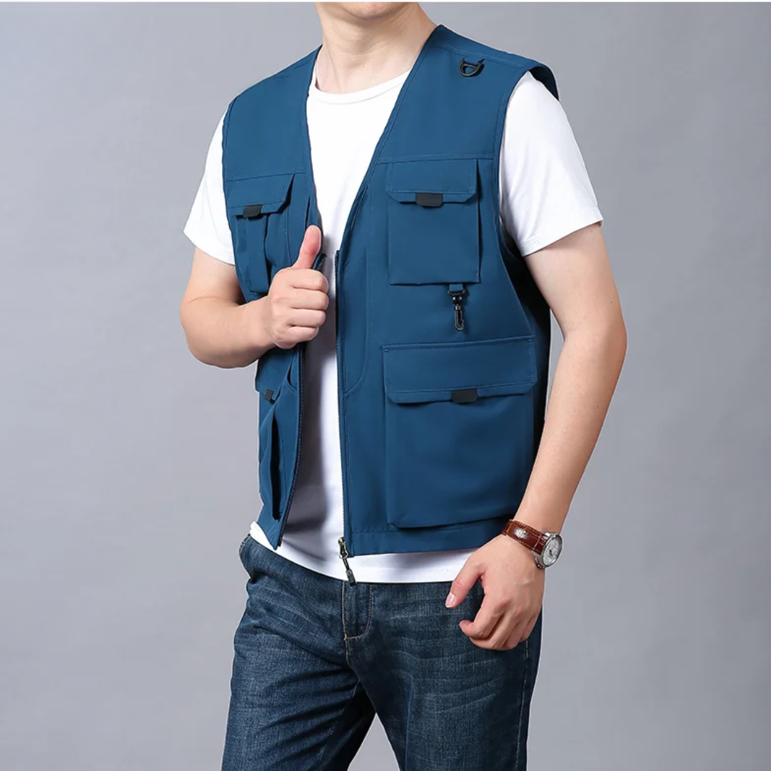 Azel | Chaleco cargo elegante y casual
