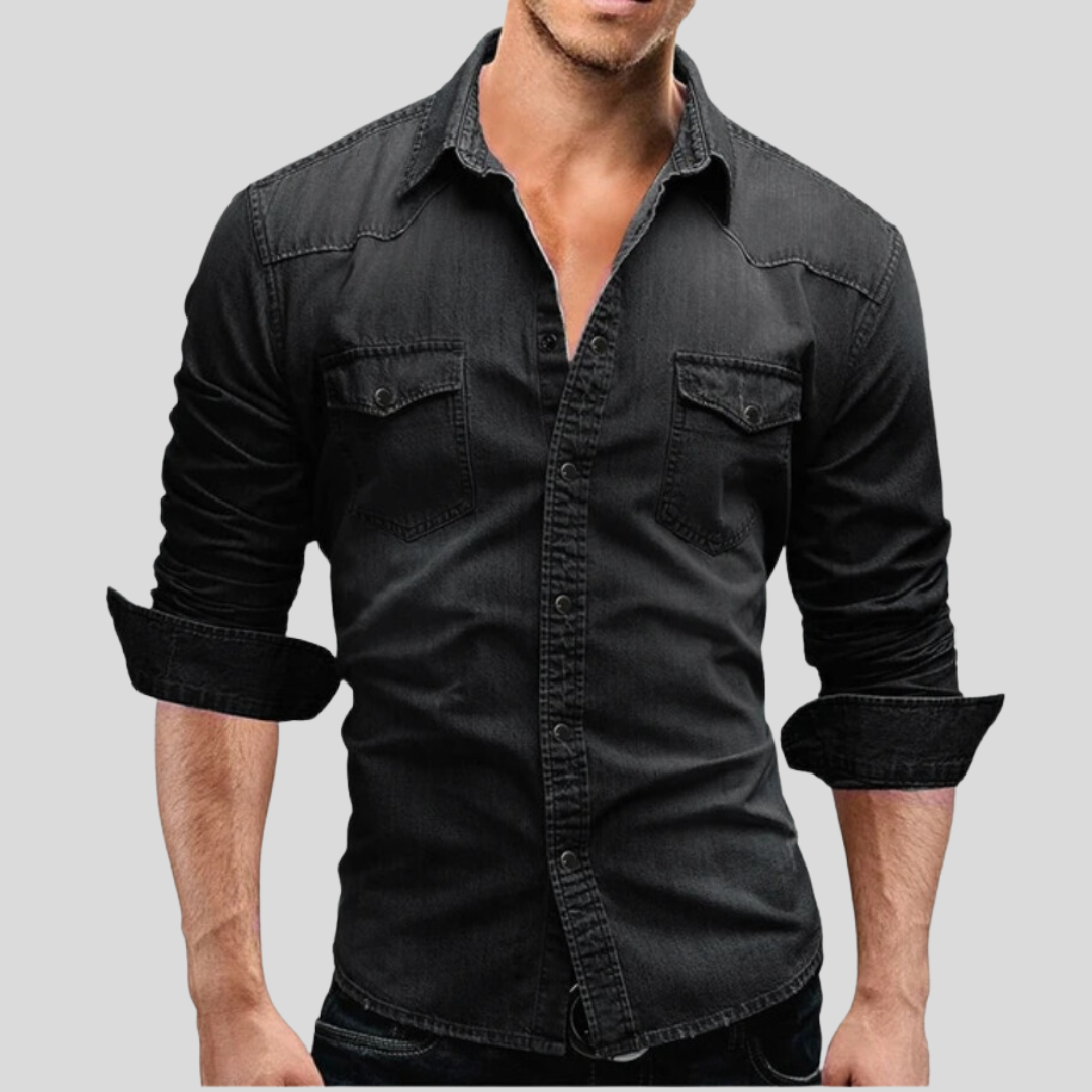Cazel | Camicia in denim dallo stile moderno