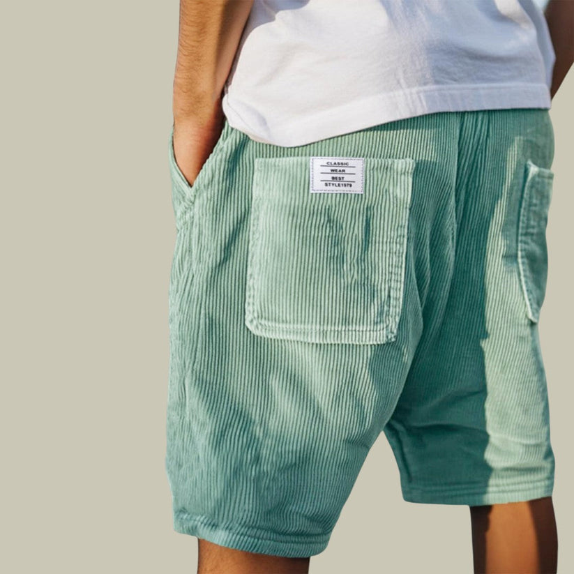 Azel | Pantalones Cortos de Terciopelo con Cintura Elástica