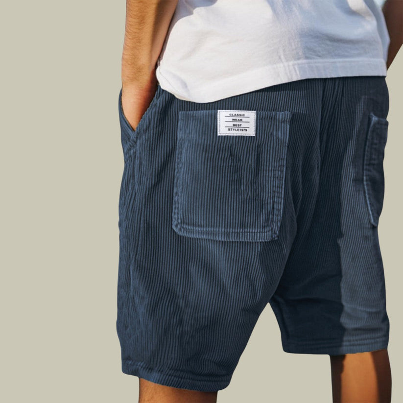 Azel | Pantalones Cortos de Terciopelo con Cintura Elástica