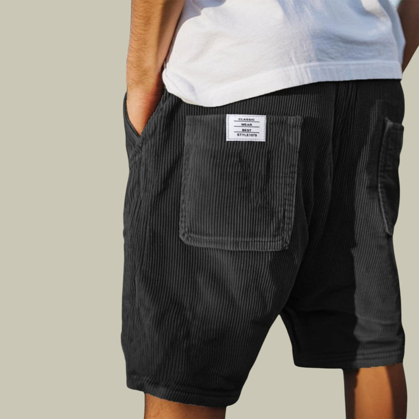 Azel | Pantalones Cortos de Terciopelo con Cintura Elástica