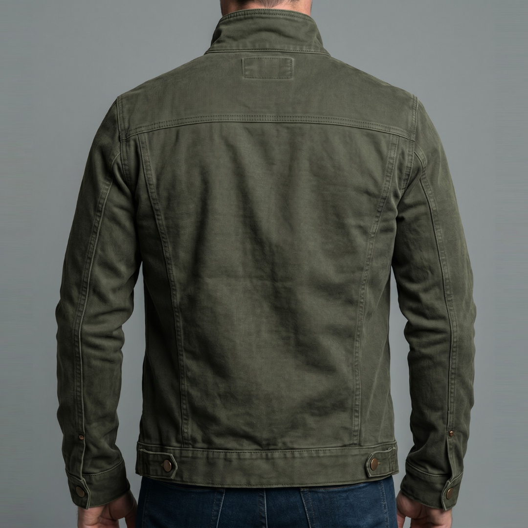 Azel | Chaqueta vintage de algodón con cierre de cremallera