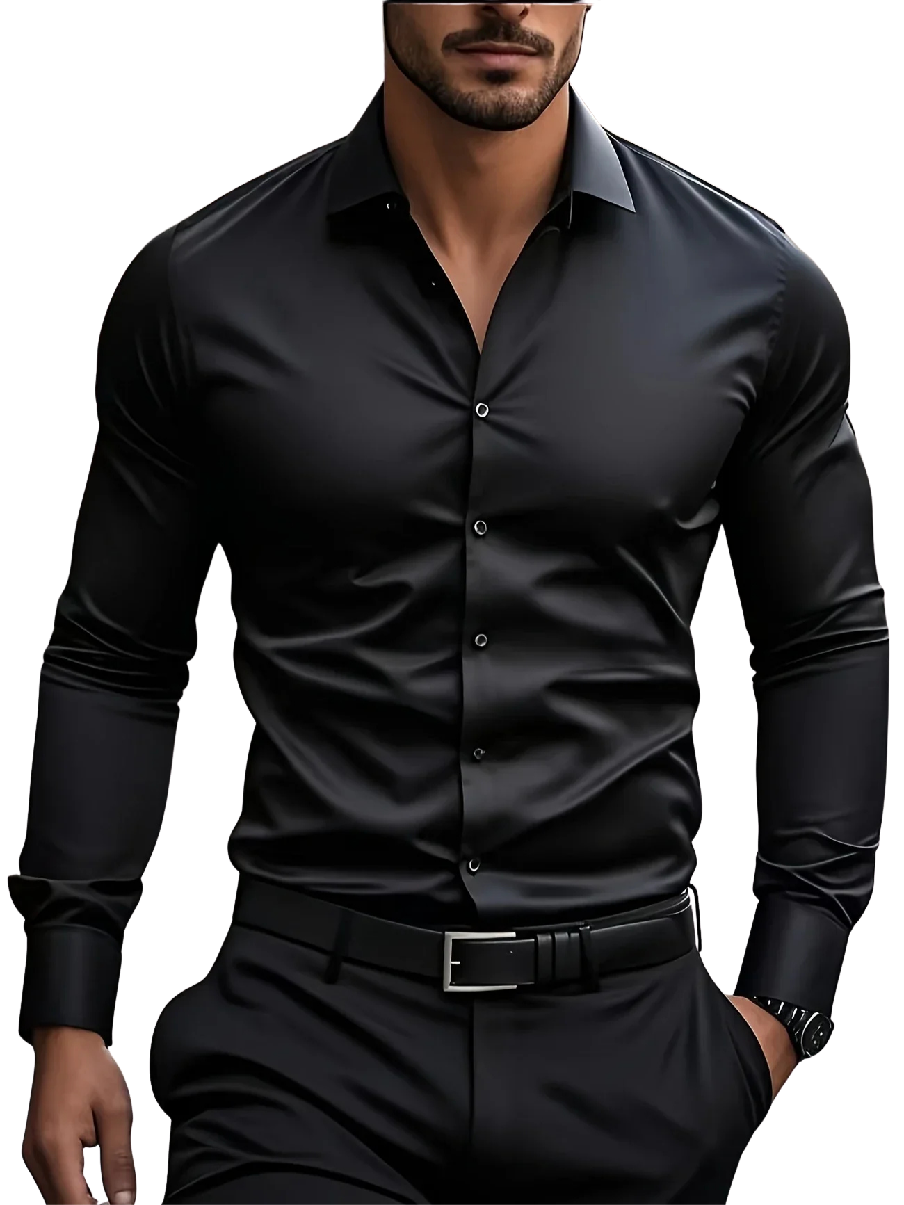 Azel | Camisa elegante de manga larga con botones