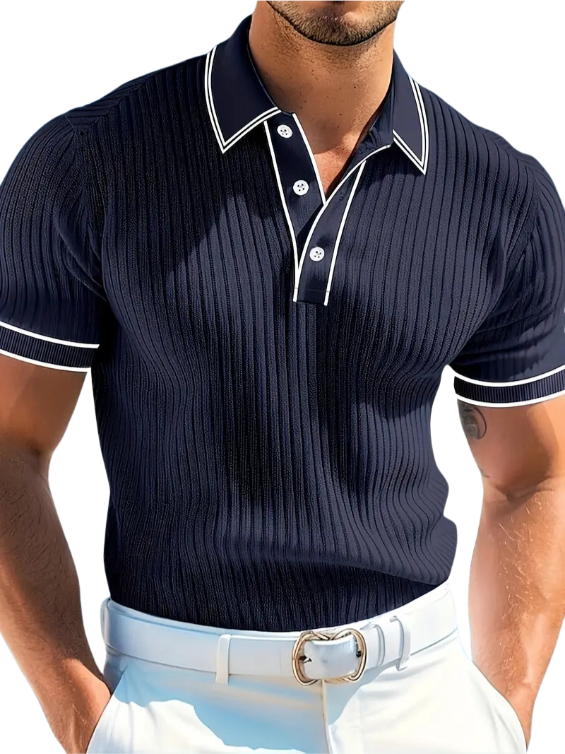Azel | Polo elegante de manga corta
