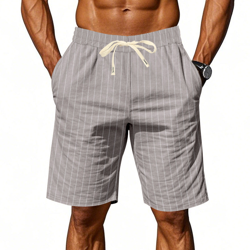 Azel | Pantalones cortos a rayas casuales para hombre