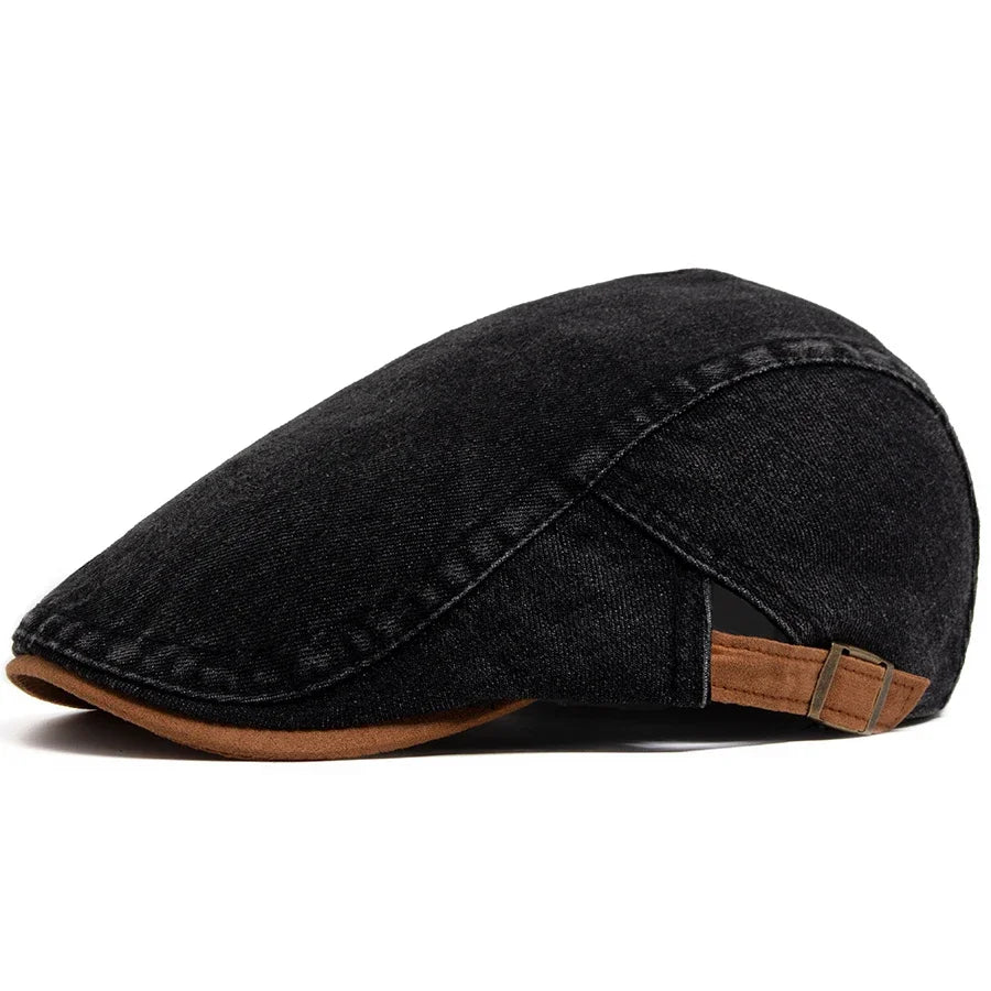Azel | Gorra plana premium de denim – estilo atemporal y comodidad diaria