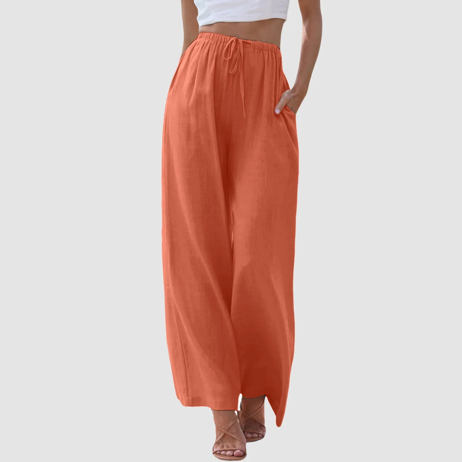 Azel | Pantalón cómodo de pierna ancha y talle alto