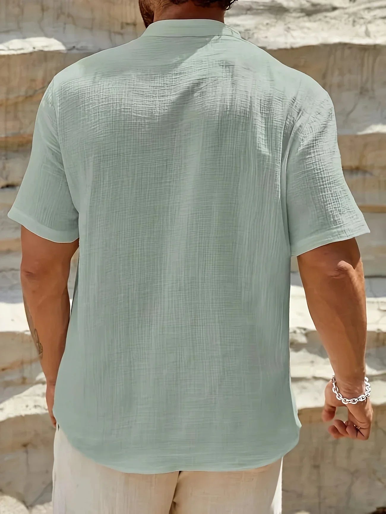 Azel | Camisa de verano elegante con cuello alto