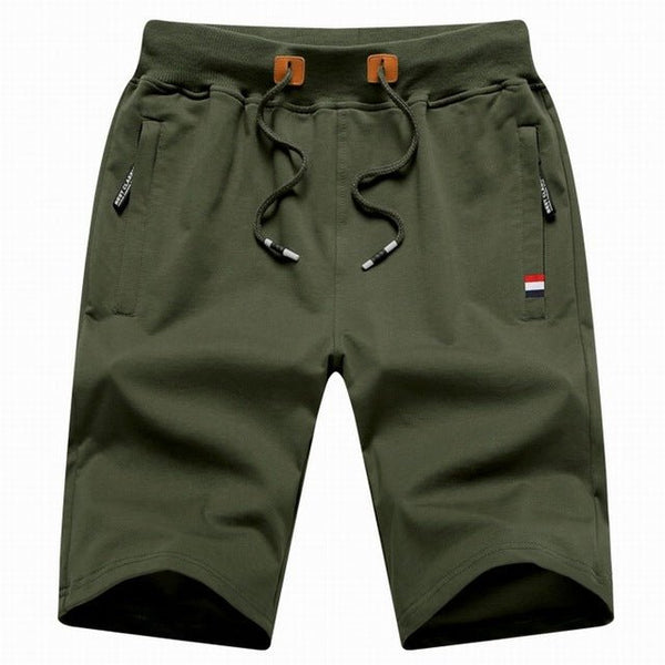 Azel | Pantalones cortos de algodón con bolsillos con cremallera