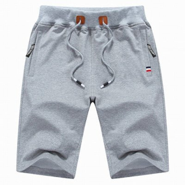 Azel | Pantalones cortos de algodón con bolsillos con cremallera
