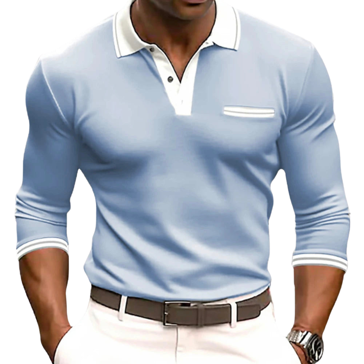 Azel | Camisa con detalles contrastantes elegantes