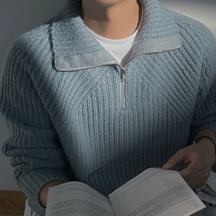 Azel | Sudadera Azure con cremallera de cuarto