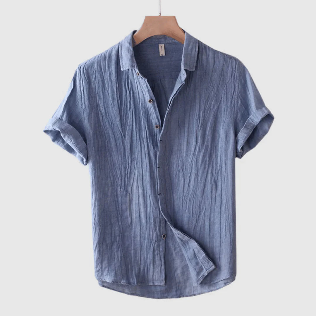 Azel | Camisa elegante de manga corta con botones