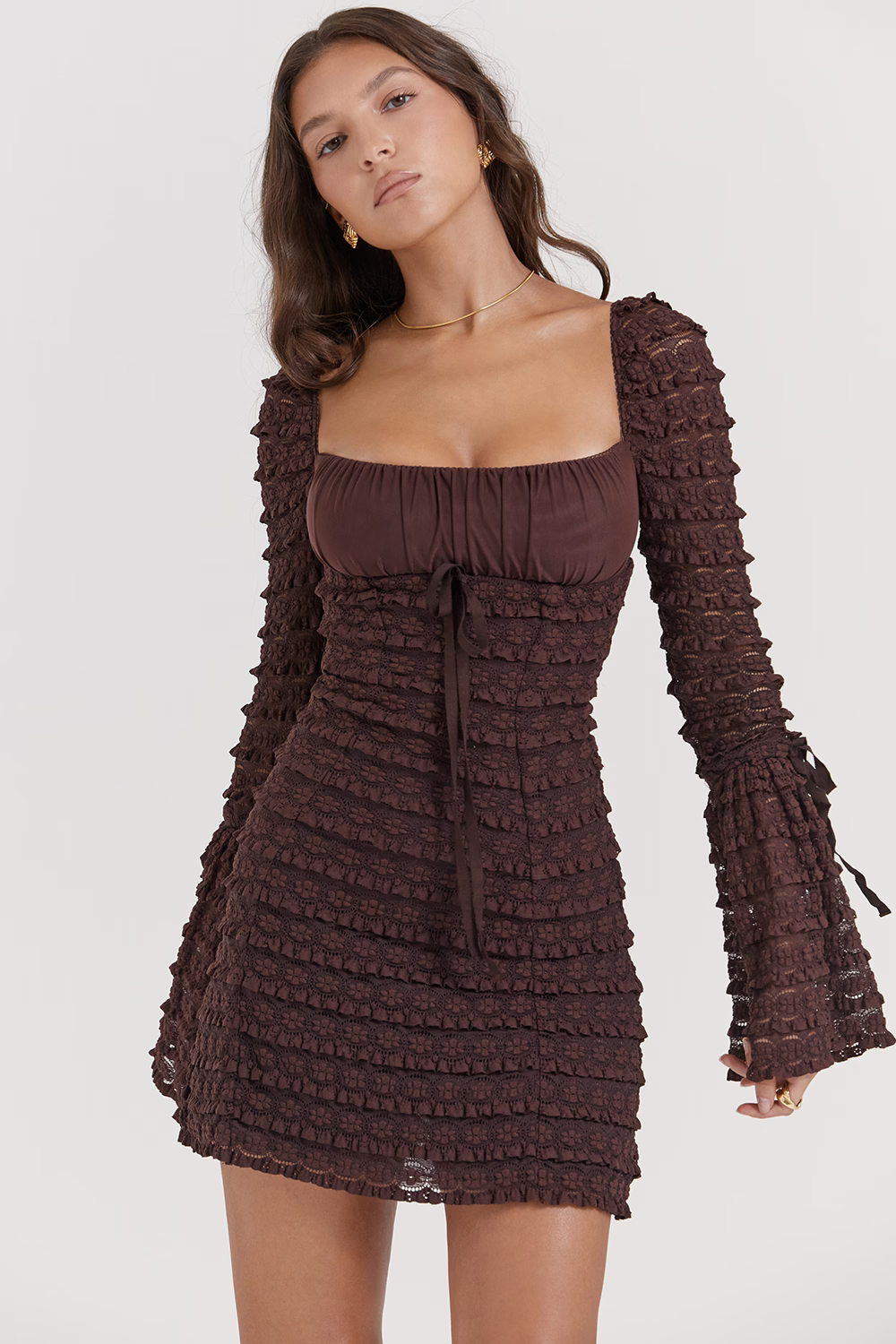 Azel | Vestido Espresso