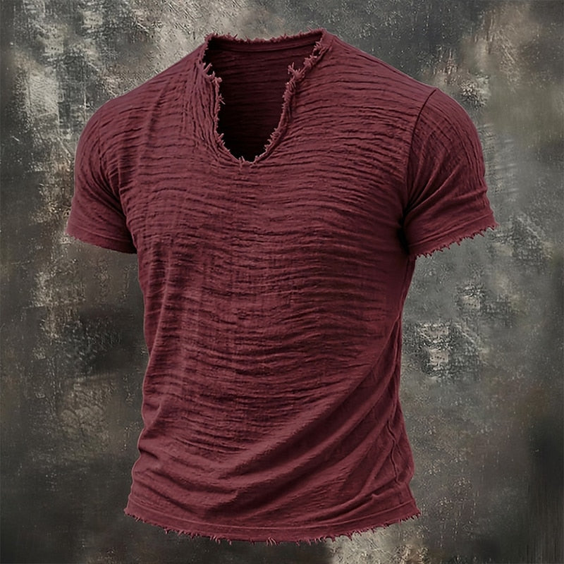 Azel | Camiseta vintage de cuello en V