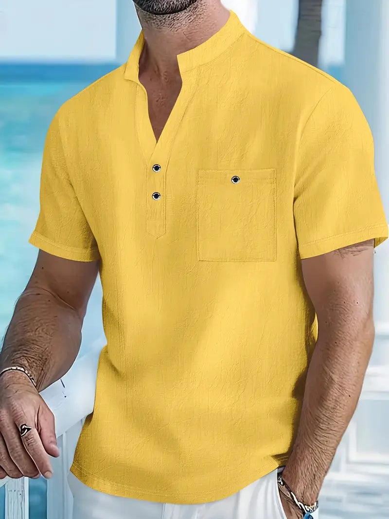 Azel | Camisa elegante de manga corta