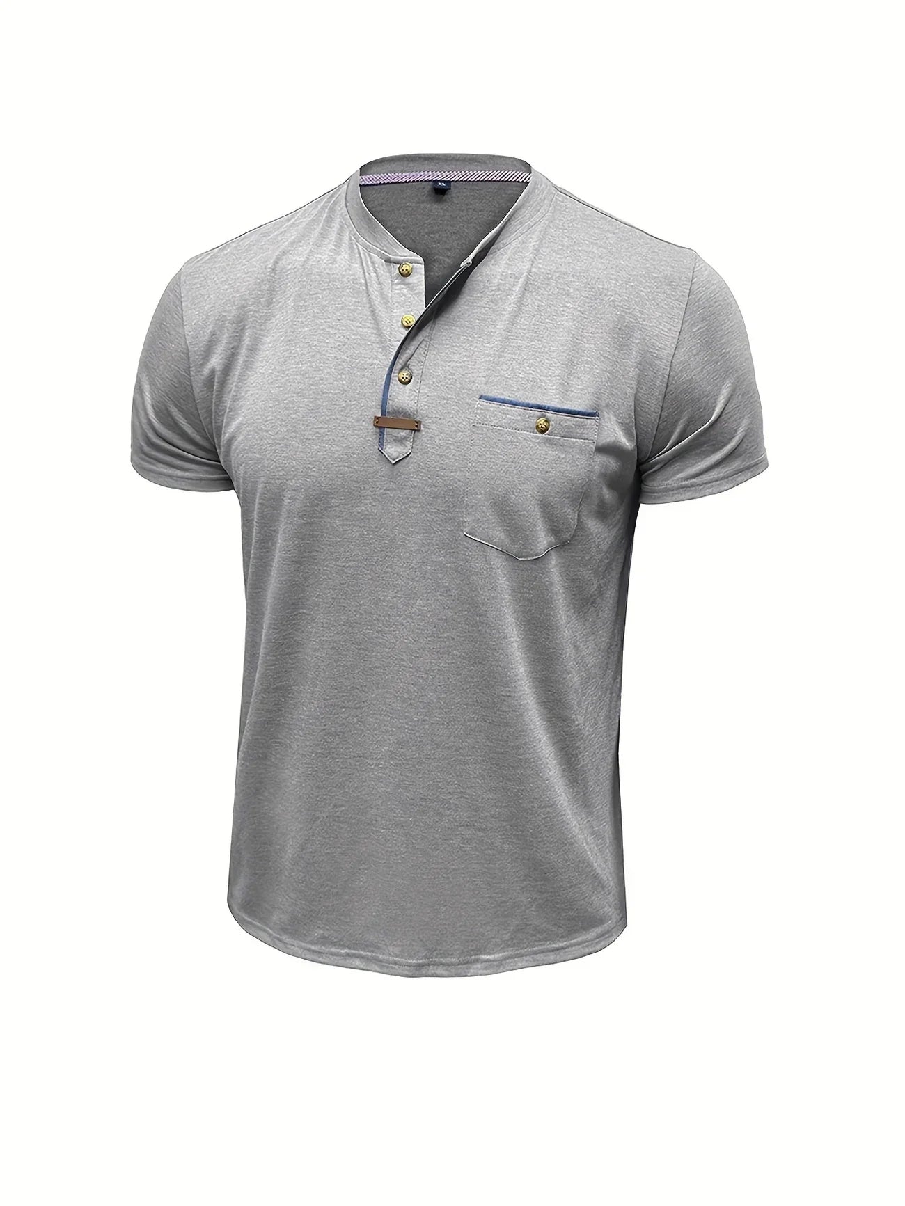 Azel | Camiseta de cuello redondo elegante con bolsillo