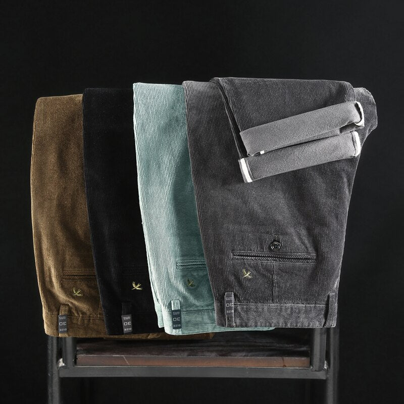 Azel | Pantalones de pana de talle medio-alto