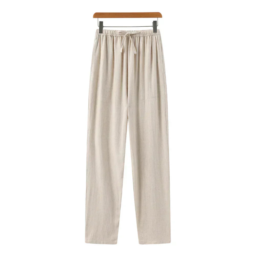 Azel | Pantalón slim en lino