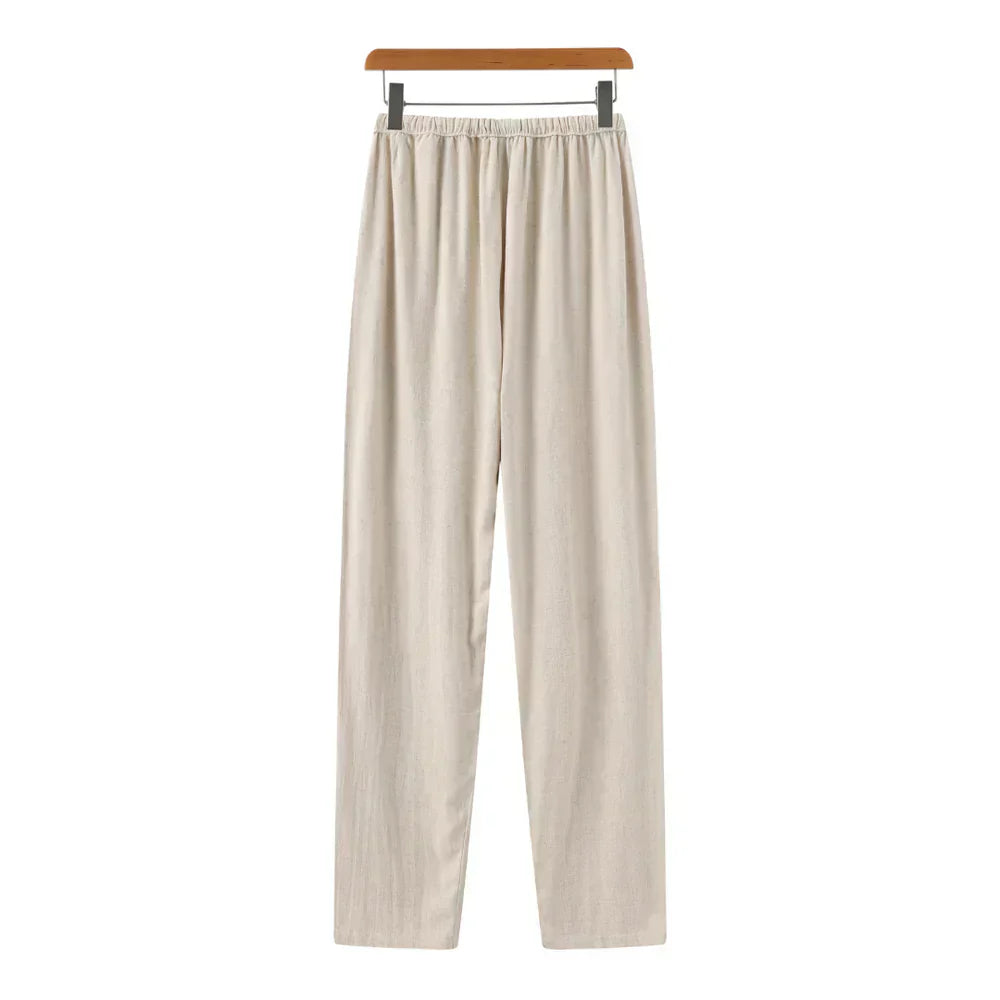 Azel | Pantalón slim en lino