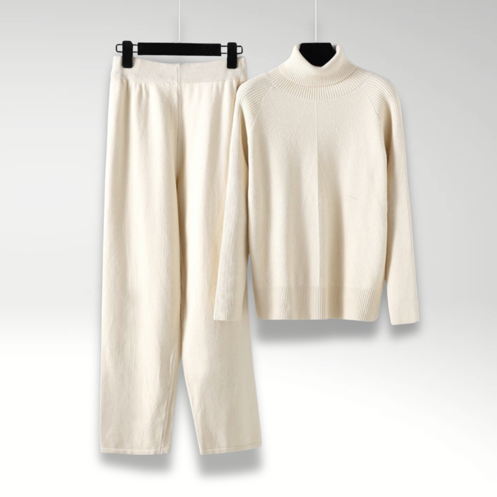 Azel | Conjunto de dos piezas Lounge de punto trenzado