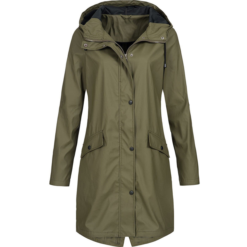 Azel | Chaqueta de lluvia larga