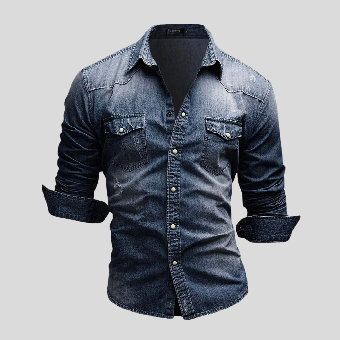 Cazel | Camicia in denim dallo stile moderno
