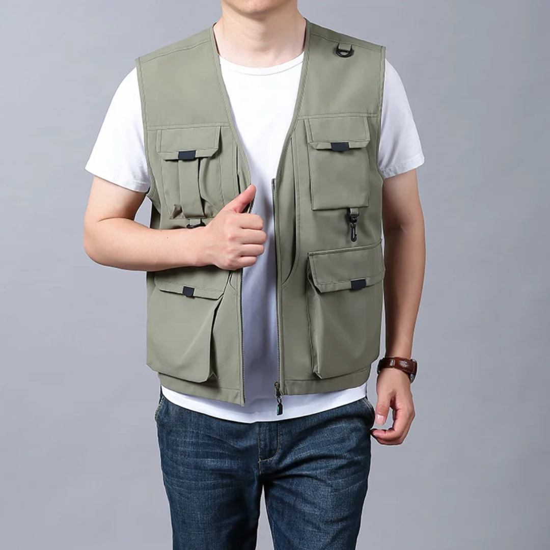 Azel | Chaleco cargo elegante y casual
