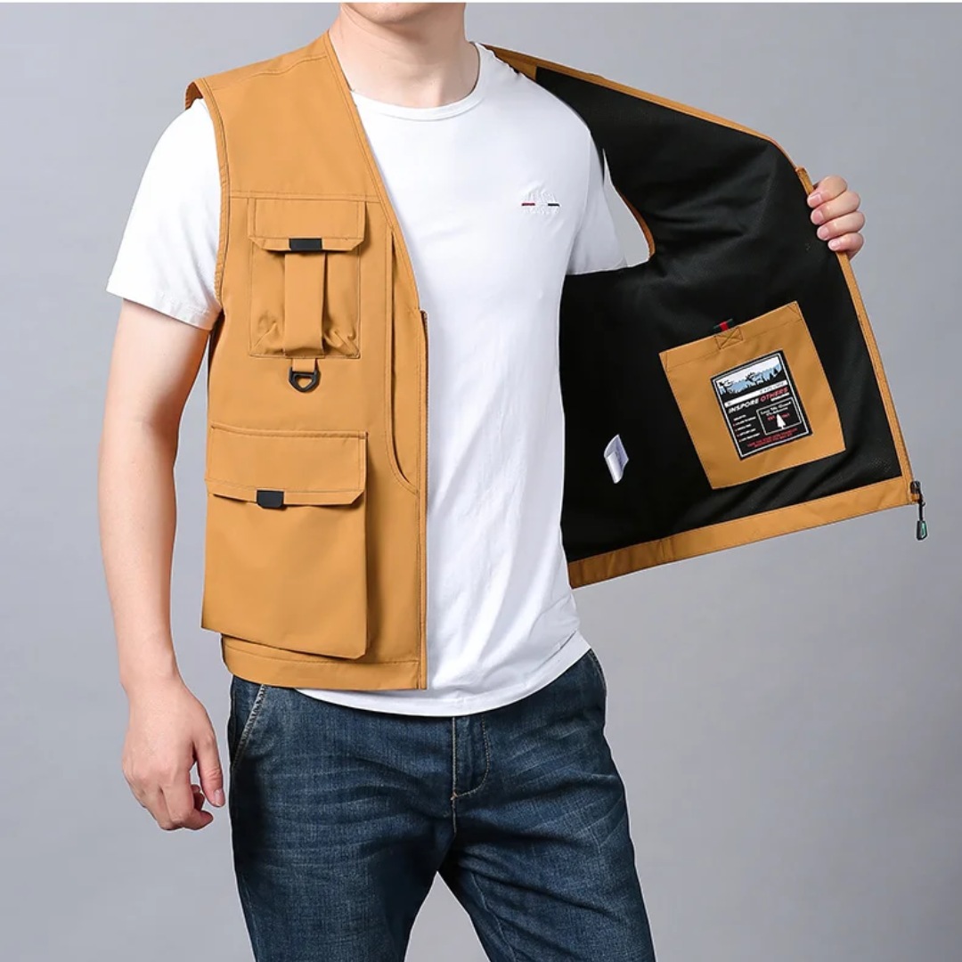 Azel | Chaleco cargo elegante y casual