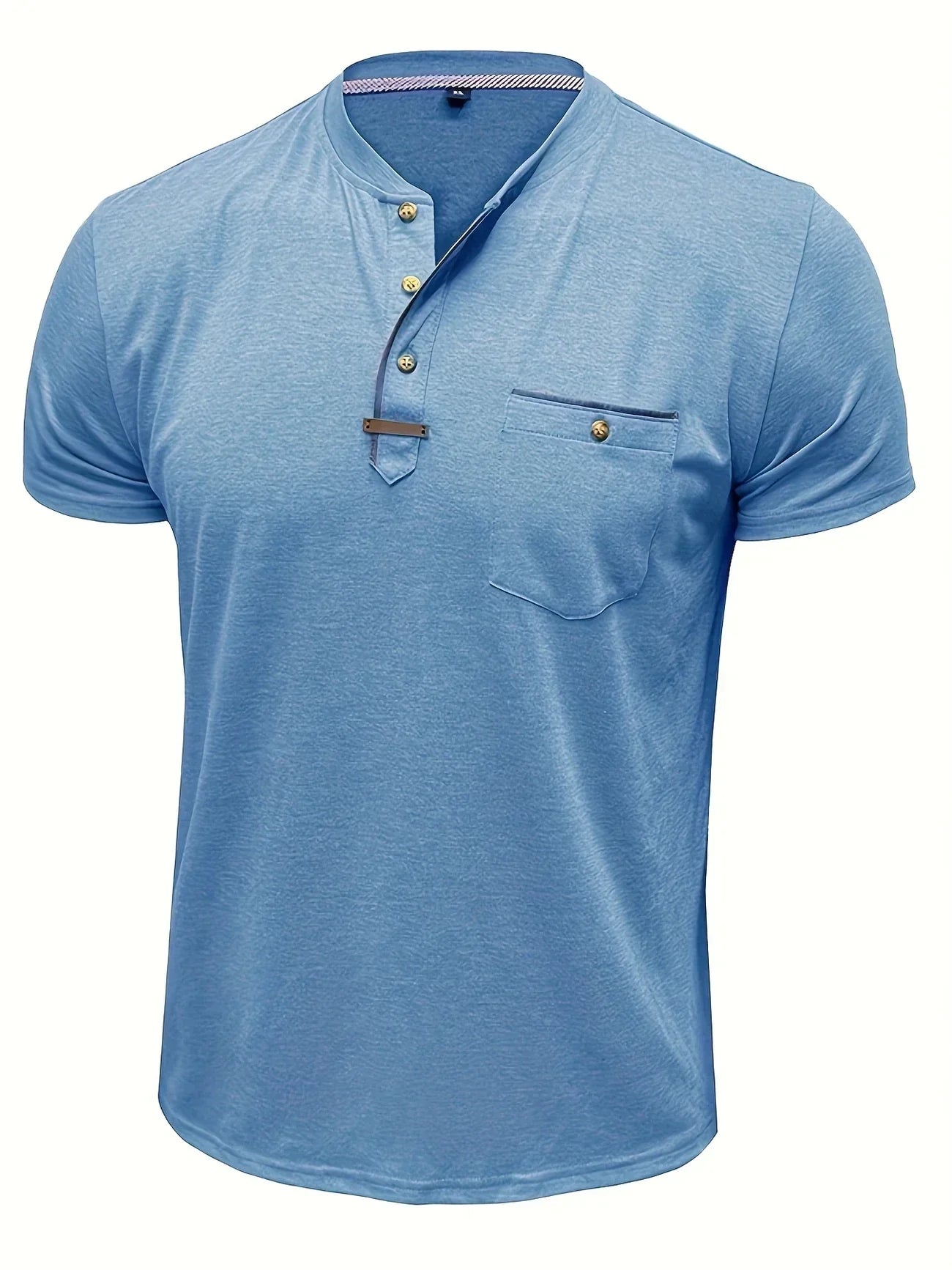 Azel | Camiseta de cuello redondo elegante con bolsillo