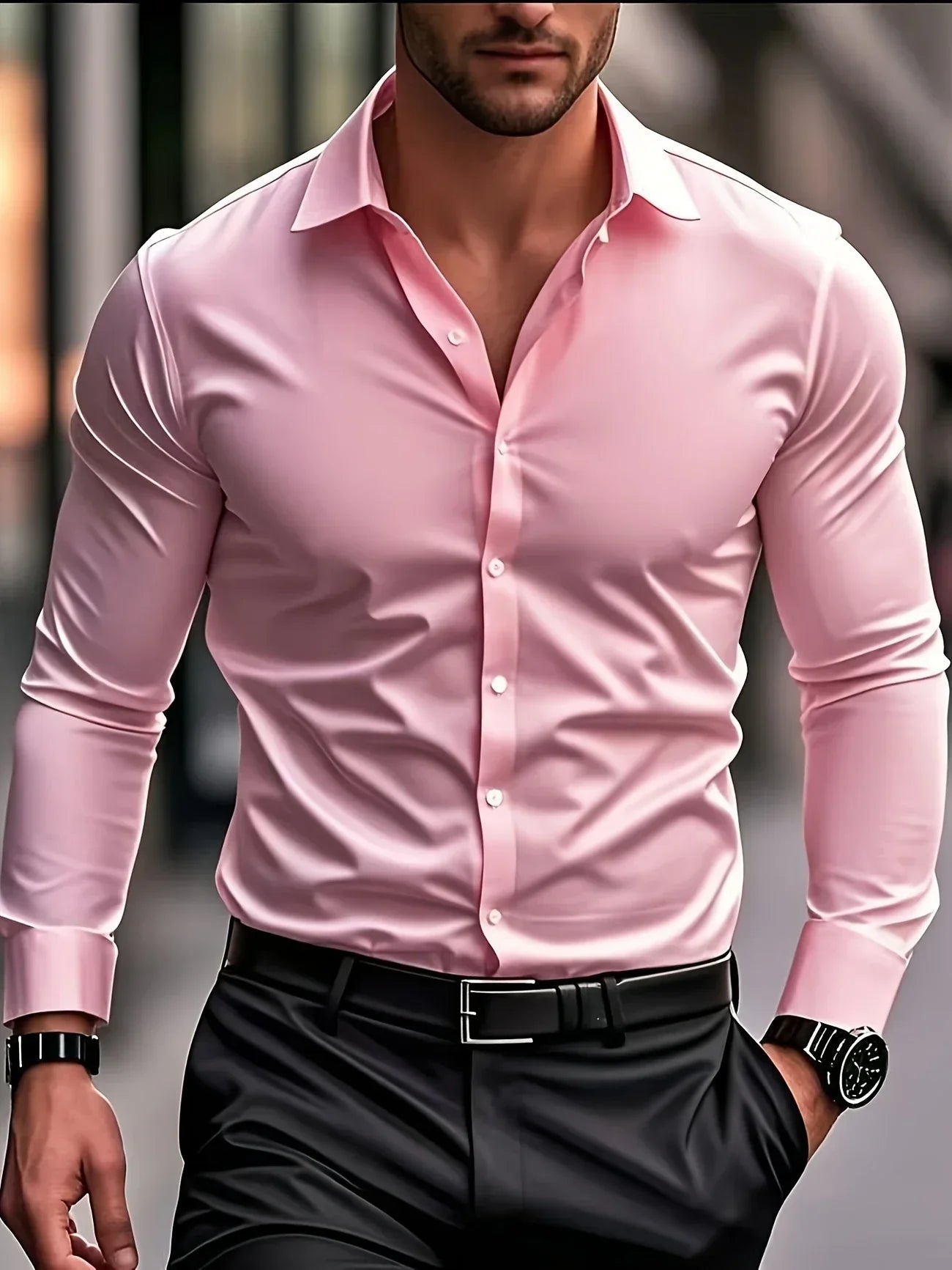 Azel | Camisa elegante de manga larga con botones