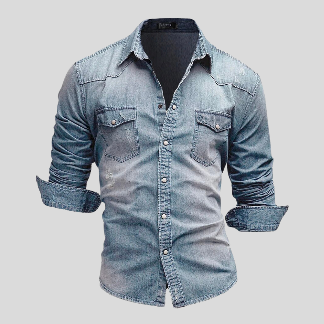 Cazel | Camicia in denim dallo stile moderno
