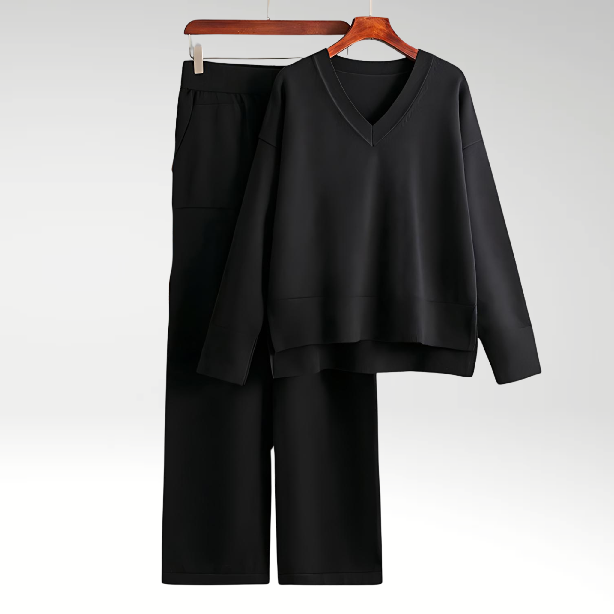 Azel | Conjunto Luxe de dos piezas con cuello en V