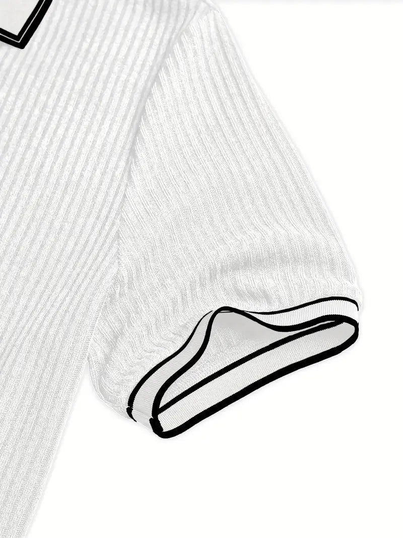 Azel | Polo elegante de manga corta