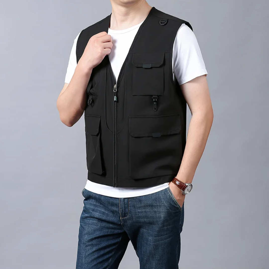 Azel | Chaleco cargo elegante y casual