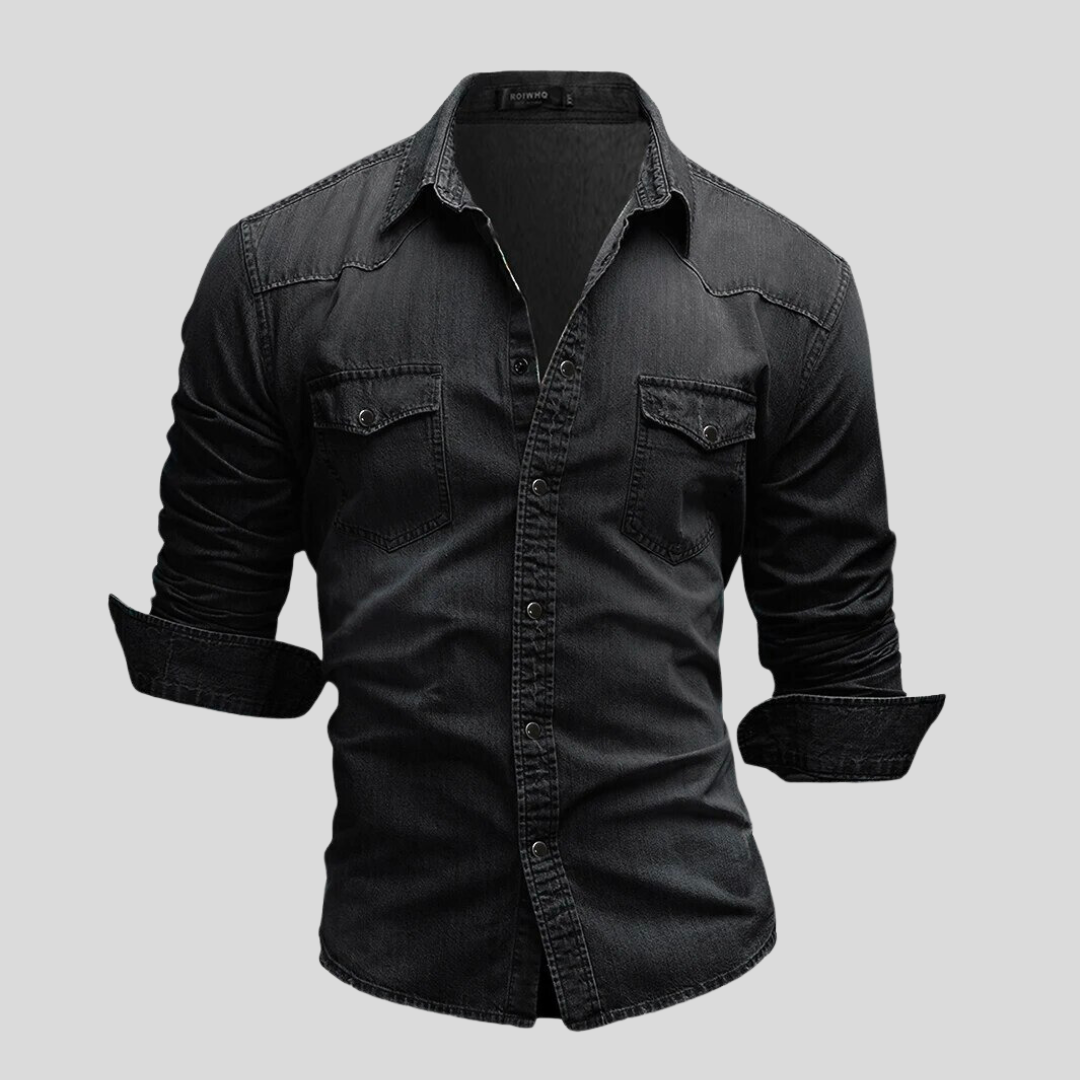 Cazel | Camicia in denim dallo stile moderno