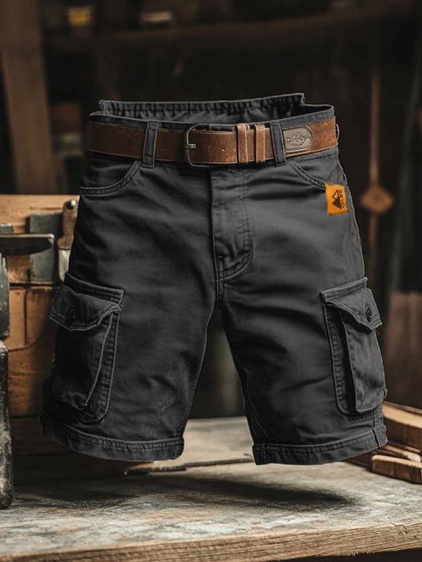 Azel | Pantalones cortos cargo retro con múltiples bolsillos