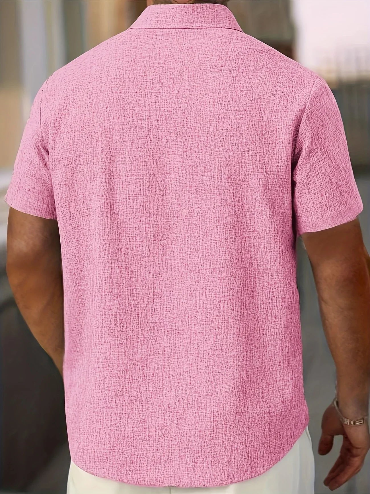 Azel | Camisa ligera de manga corta en mezcla de lino
