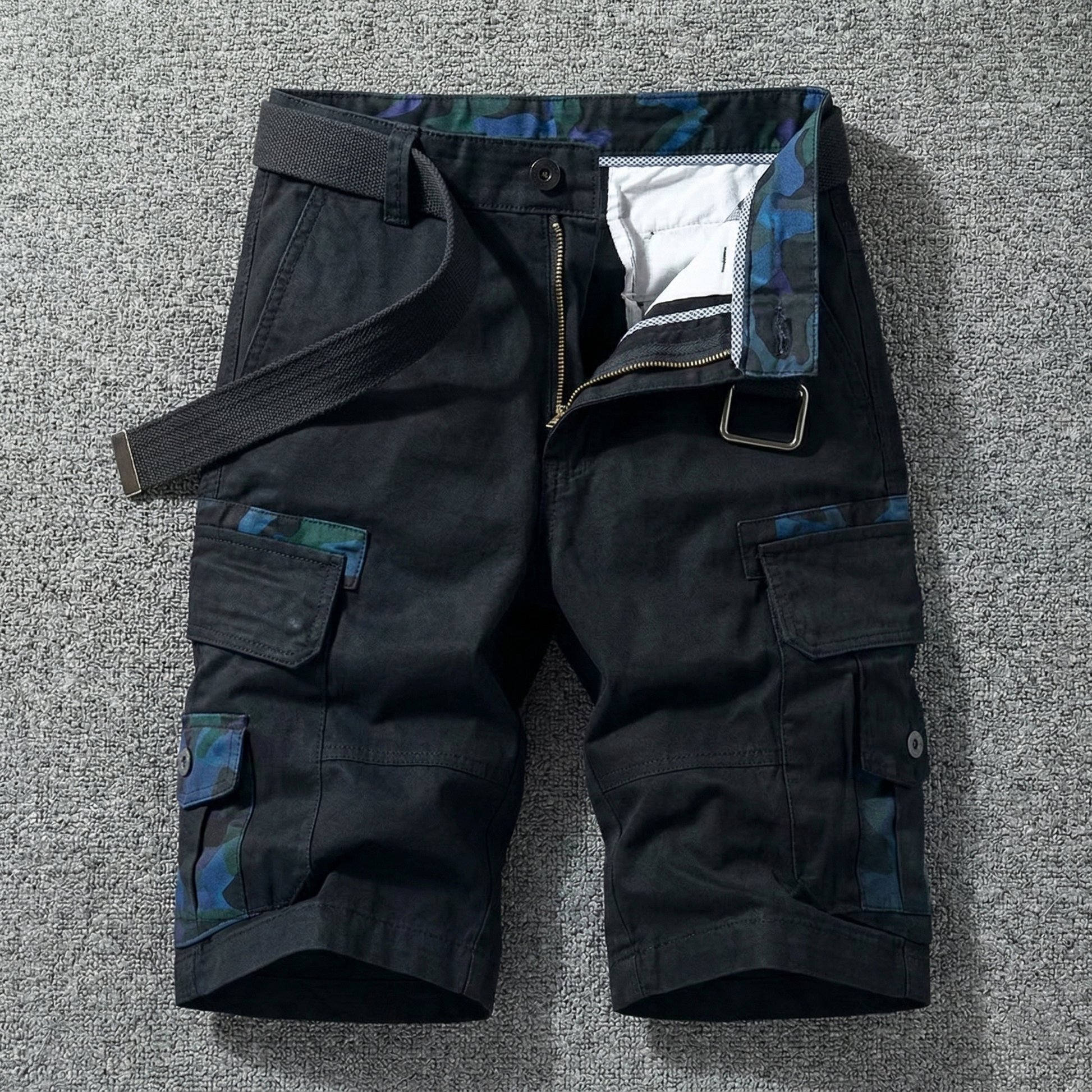 Azel | Pantalones cortos cargo con cinturón