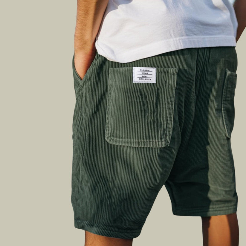Azel | Pantalones Cortos de Terciopelo con Cintura Elástica