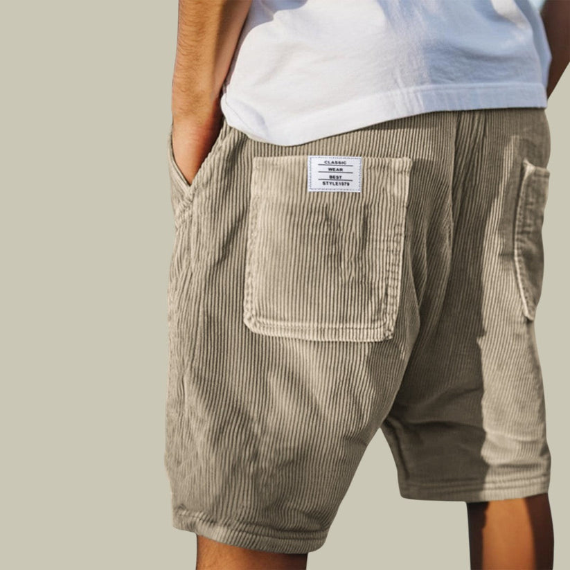 Azel | Pantalones Cortos de Terciopelo con Cintura Elástica