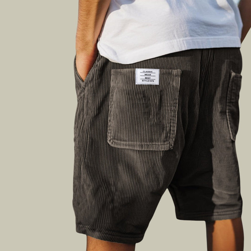 Azel | Pantalones Cortos de Terciopelo con Cintura Elástica
