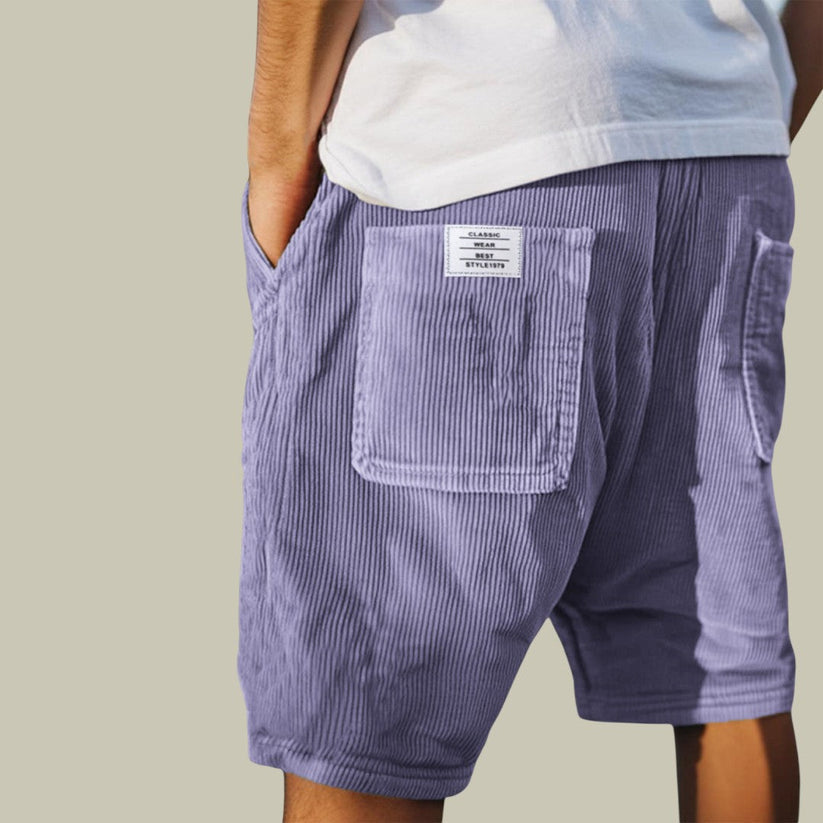 Azel | Pantalones Cortos de Terciopelo con Cintura Elástica