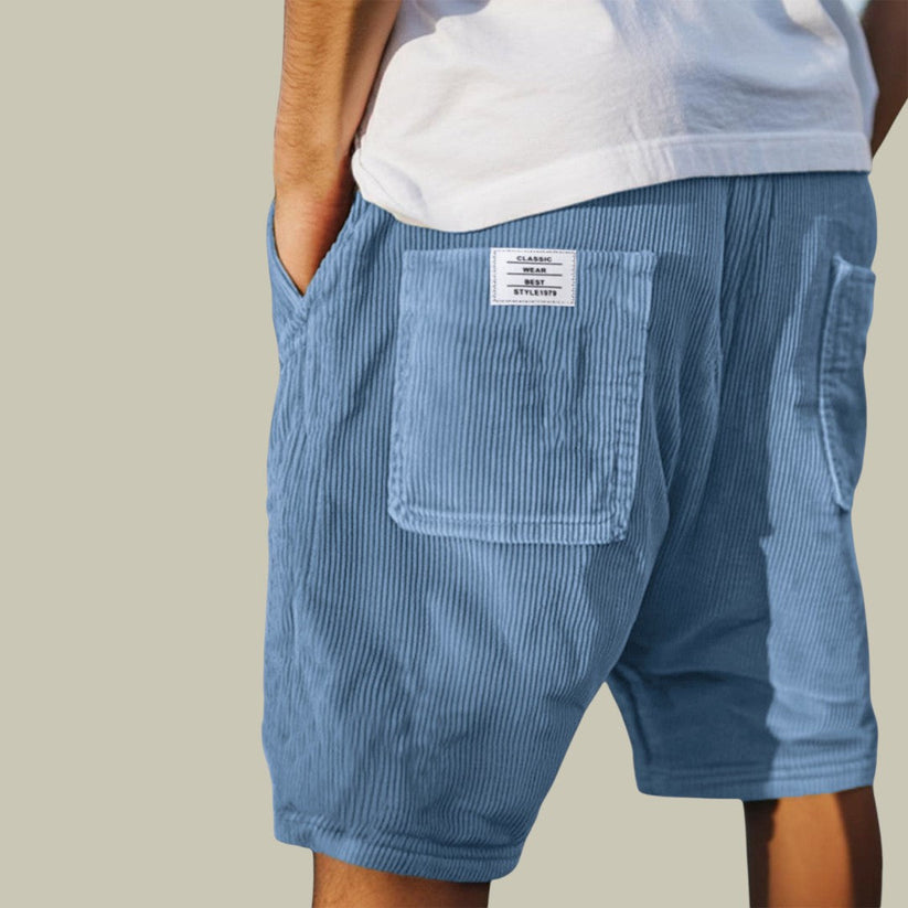 Azel | Pantalones Cortos de Terciopelo con Cintura Elástica