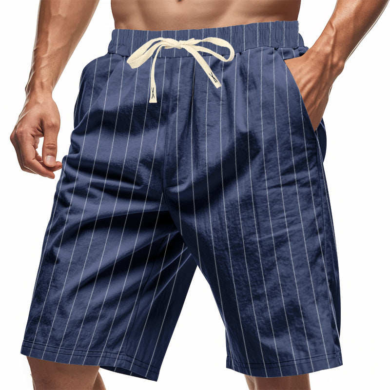 Azel | Pantalones cortos a rayas casuales para hombre