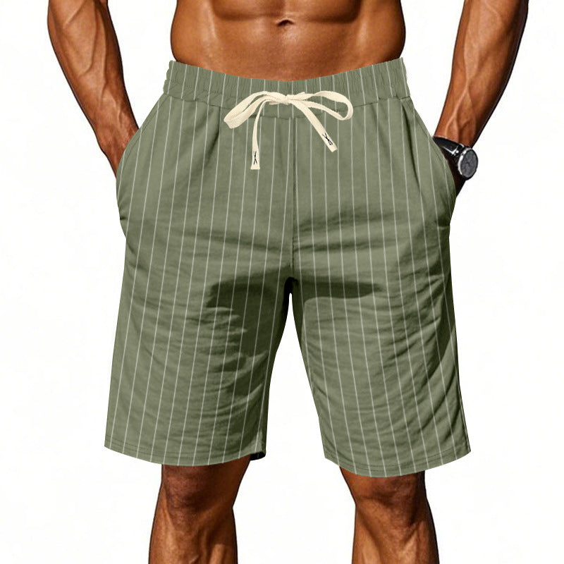 Azel | Pantalones cortos a rayas casuales para hombre